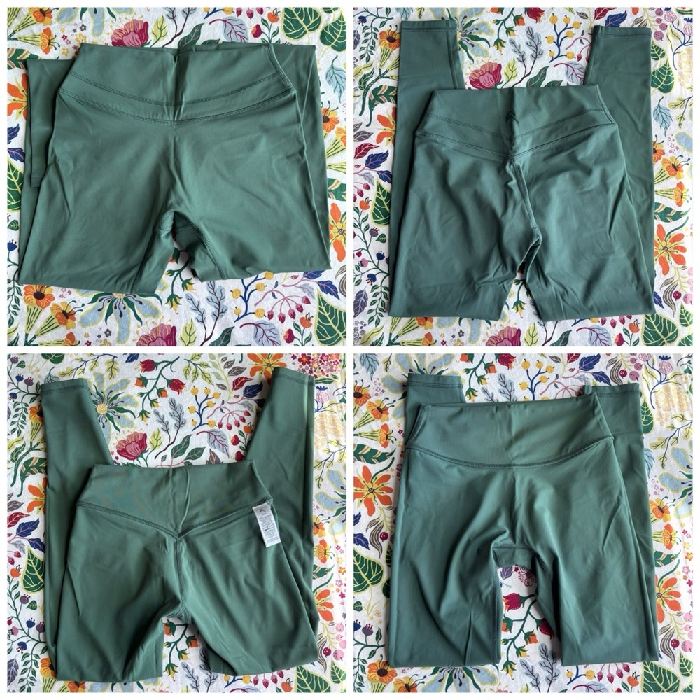 NWOT UNIFIED HIGH WAISTED LEGGINGS FOREST GREEN